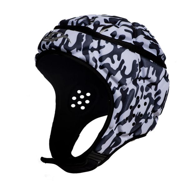 Stormforce INT. Rugby Headgear - White &amp; Black Camo Small
