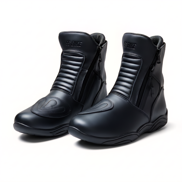 Yes Bike Double Zip Biker Boots
