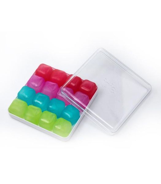 Joie - Reusable Ice Cubes With Tray - Rainbow 16 Piece
