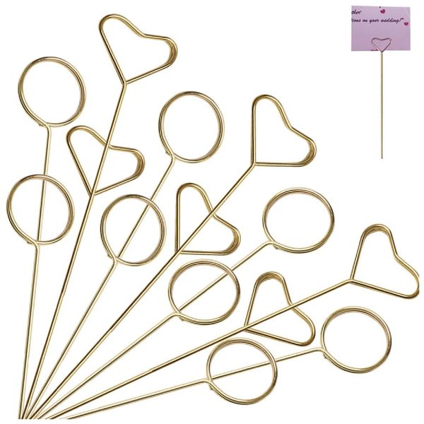 40 piece Floral Pick Card Holder Set Metal Card Clip Sticks Flower Arrangement