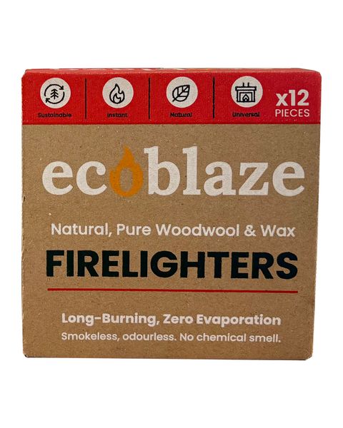 Ecoblaze 12 Natural Wood Wool Firelighters