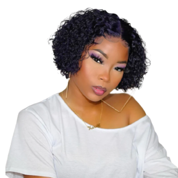 Short Bob Cut Brazilian Hair Wig With 4x4 Closure.