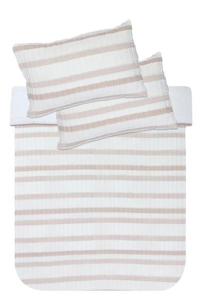 Tufted Seersucker Jacquard Woven Stripe Duvet Co image