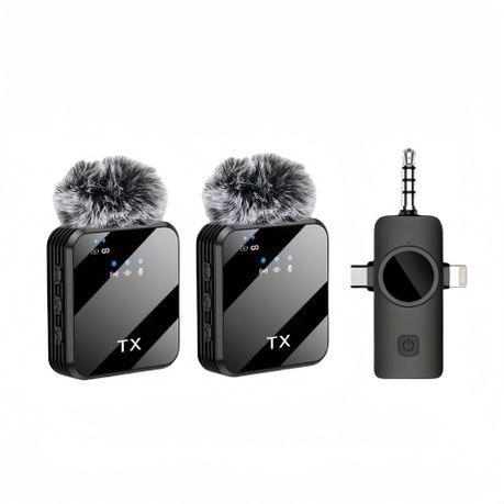 3-in-1 Interface HD Low-Latency Wireless Lavalier Mic Image