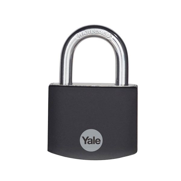 Yale 38mm Aluminium Padlock Black