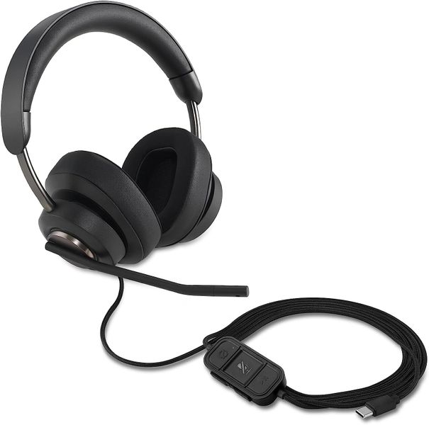 Kensington Professional H2000 USB-C (includes a USB-A Adapter) Dual Ear Headset - Black