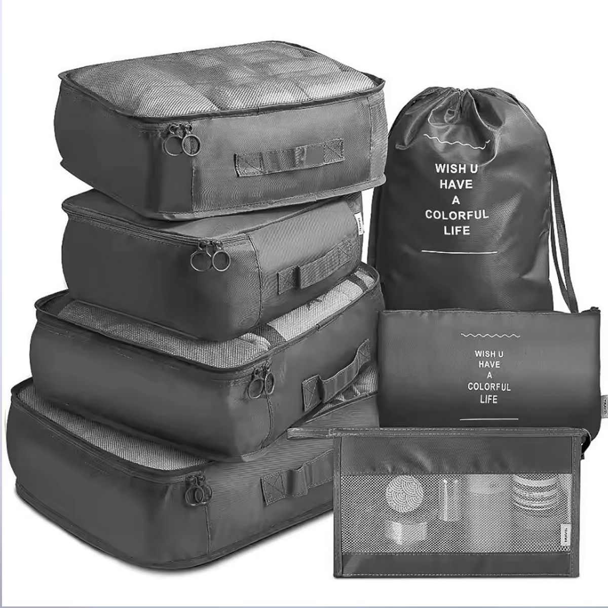 Travel Storage Bag Set Luggage Storage Bag - 7 Piece