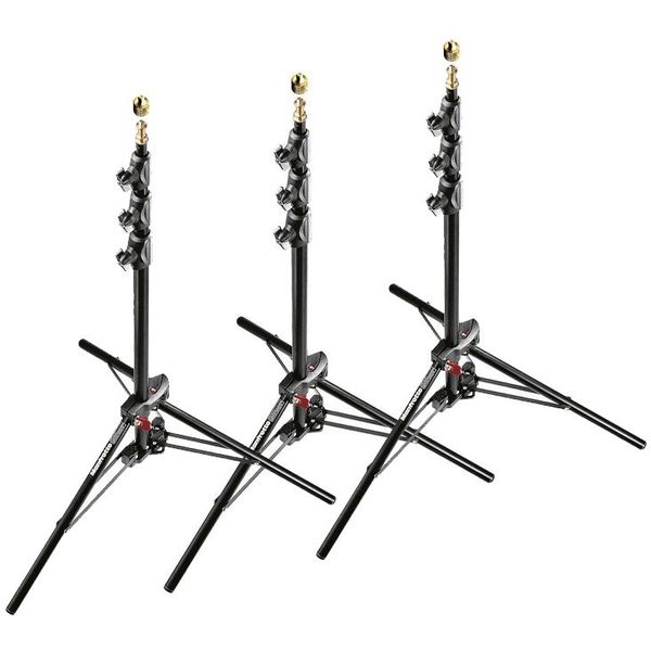 Manfrotto 1051BAC-3 Air Cushioned Alu Mini Compact Stand - Pack of 3