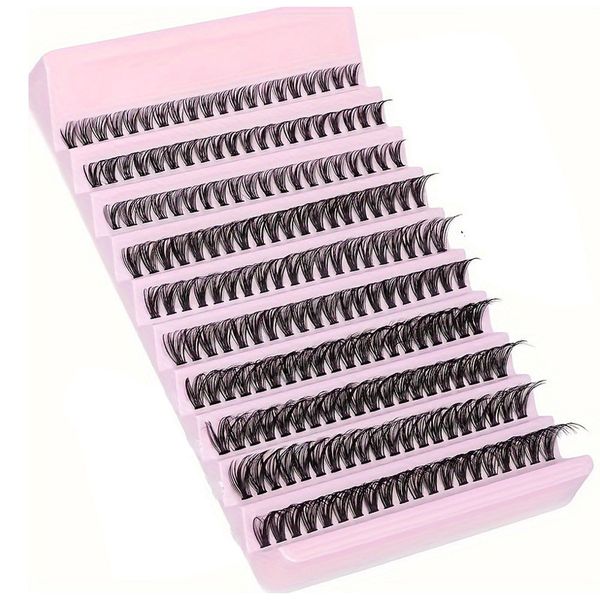 120Piece Cluster Lashes 8-16mm Wispy Individual Lashes Extensions Natural