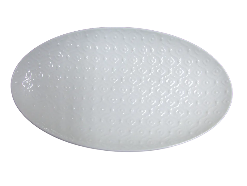 Platter Oval EmbossedDesign 36x19.5