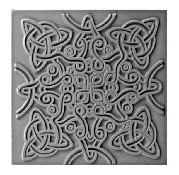 Cernit Texture PlatePlate - 9x9cm - Celtic Knot