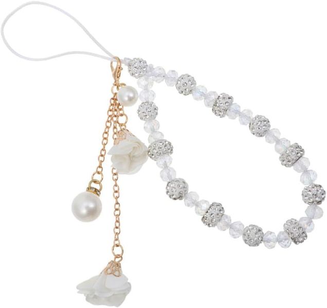 Crystal Flower Rhinestone Wrist Strap Cell Phones, Suitable for Everyday