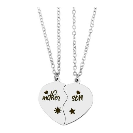 Mother son on sale necklace set