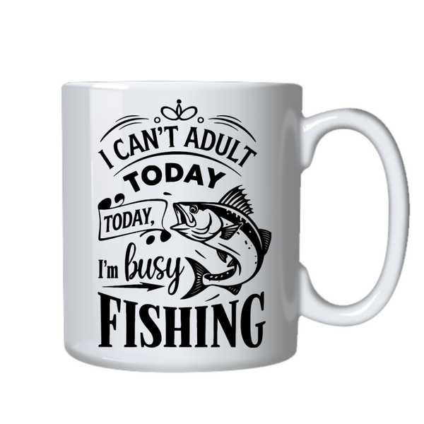 Fishing Adulting Ideal Dad Birthday Christmas Gift Mug Cup 402