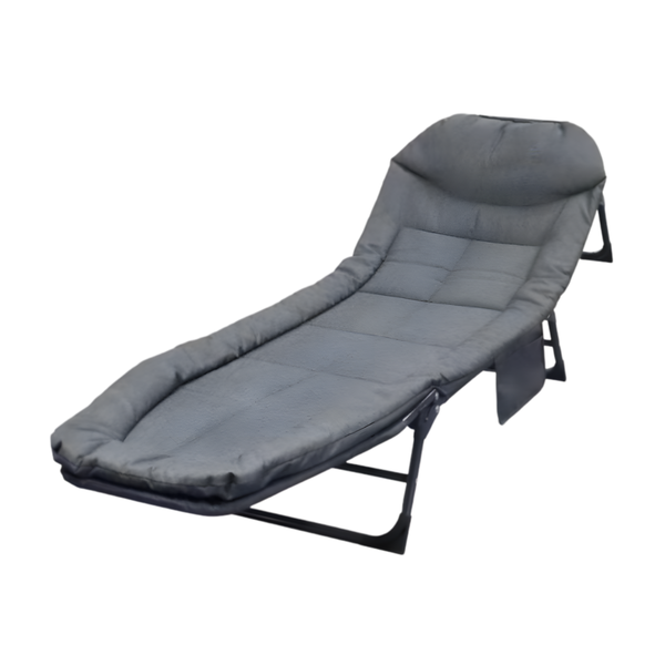Foldable Camping Bed Stretcher With Pad And Pillow Folding Recliner