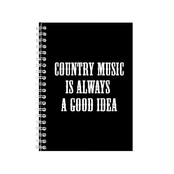 Country Music Notebook Cowboy Gift Idea Writing Book Notepad Pad 28