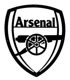 Arsenal Crest Mounted Wall Art -Black | Buy Online in South Africa ...