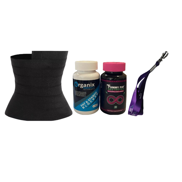Organix Fat &amp; Starch Blocker, Tummy Fat Destroyer, Waist trainer, Lanyard