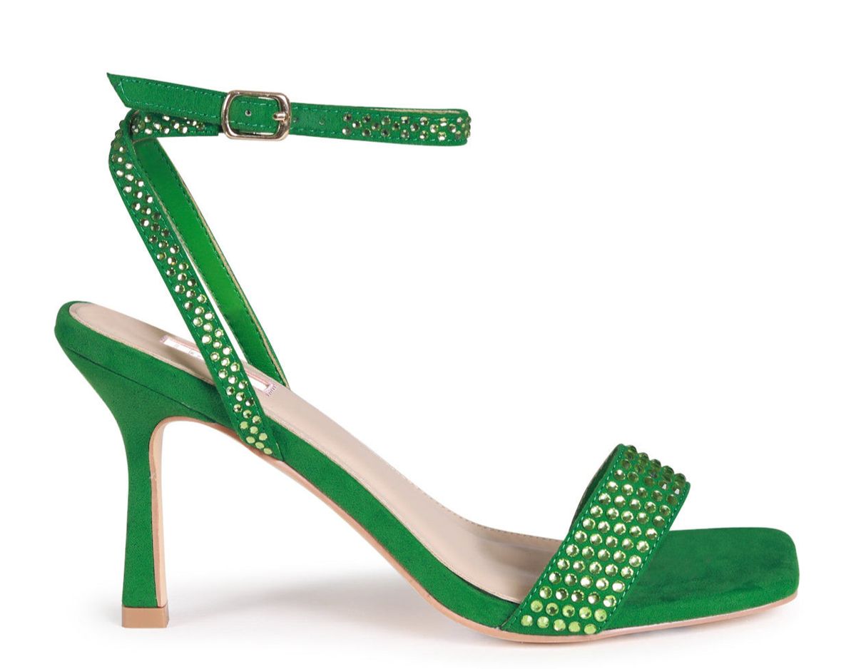 Linzi Ladies Spotlight Stiletto Heels - Green Suede | Shop Today. Get ...