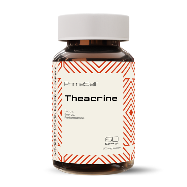 PrimeSelf TeaCrine Theacrine - Energy, Focus &amp; Performance - 60 Capsules