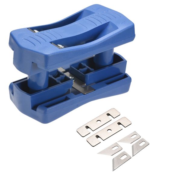 Manual Edge Trimmer Tool for Woodworking, Plastic Edge Cutter, Blue