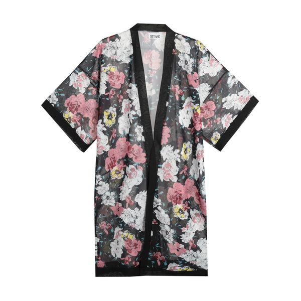 Semiwild - Kimono - Black Floral