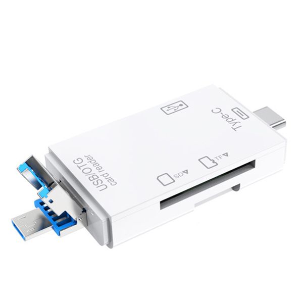 6 In 1 Usb 3 0 Otg Card Reader-White