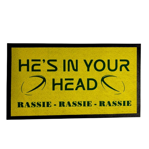 Rassie's In Your Head Bar Mat