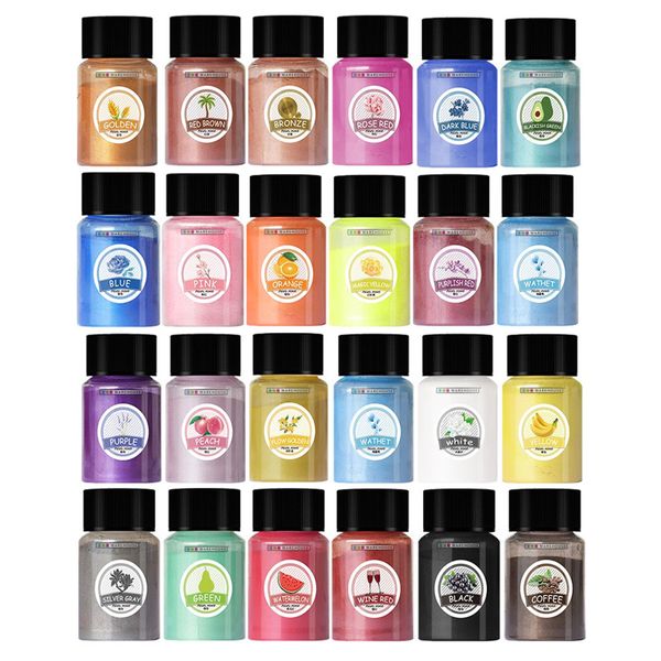 Mica Powder set 24 pigments Dye for Epoxy Resin