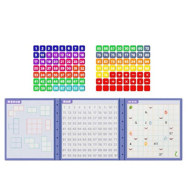 Magnetic Hundred Board Learning Set - Multicolor