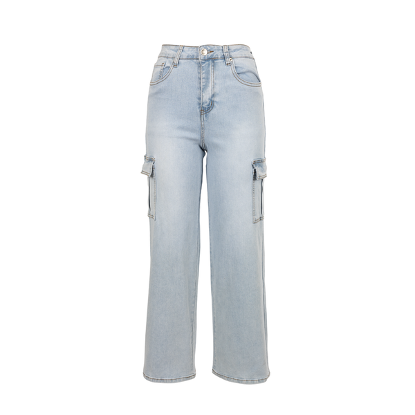 Lee Cooper Women's Cargo Jean: LC-LJ-03 Light Blue