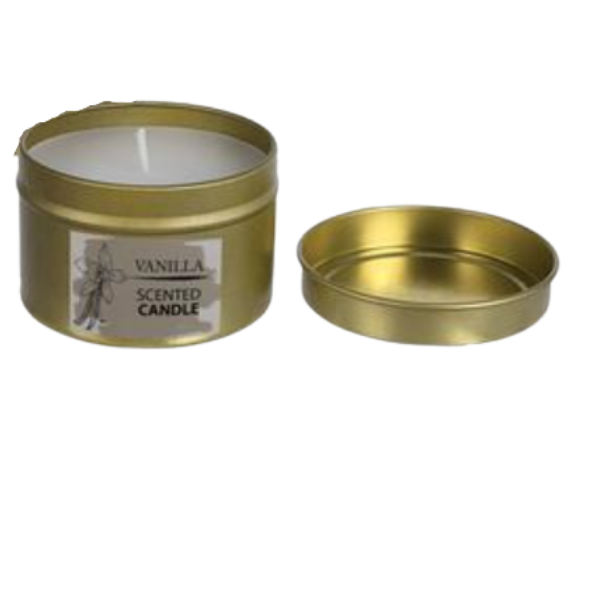 Vanilla Scented Candle In Tin