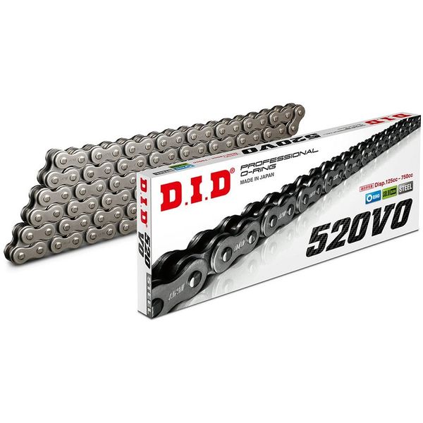DID 520 VO 120 Link Natural Steel O Ring Chain