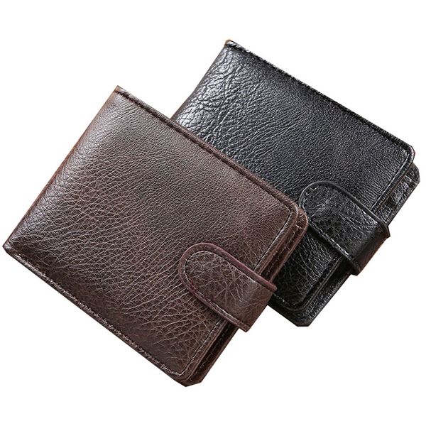 Two-pack Men's Wallet Zipper Closure Multi-card Slot Short Wallet