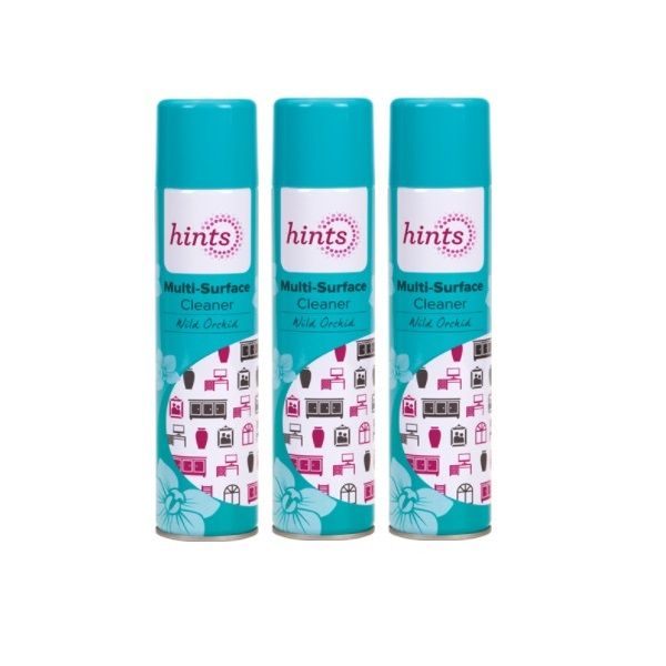 Hints Multi-Surface Cleaner Wild Orchid Aerosol - 3 x 300ml | Shop ...