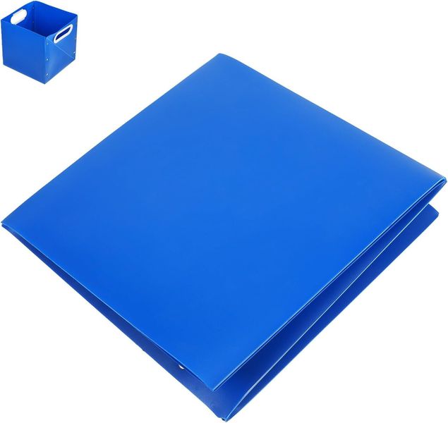 Foldable Desktop Pen Holder Storage Organizer Box Small Blue, Office Desk