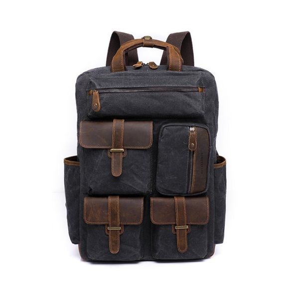 Students Vintage Laptop Backpack