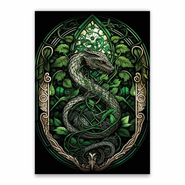 Slytherin Crest Decorative Poster - A1