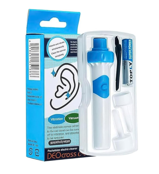 Ear Vacuum Ear Wax Removal Kit, Ear Wax Vacuum with 2 Replacement Heads