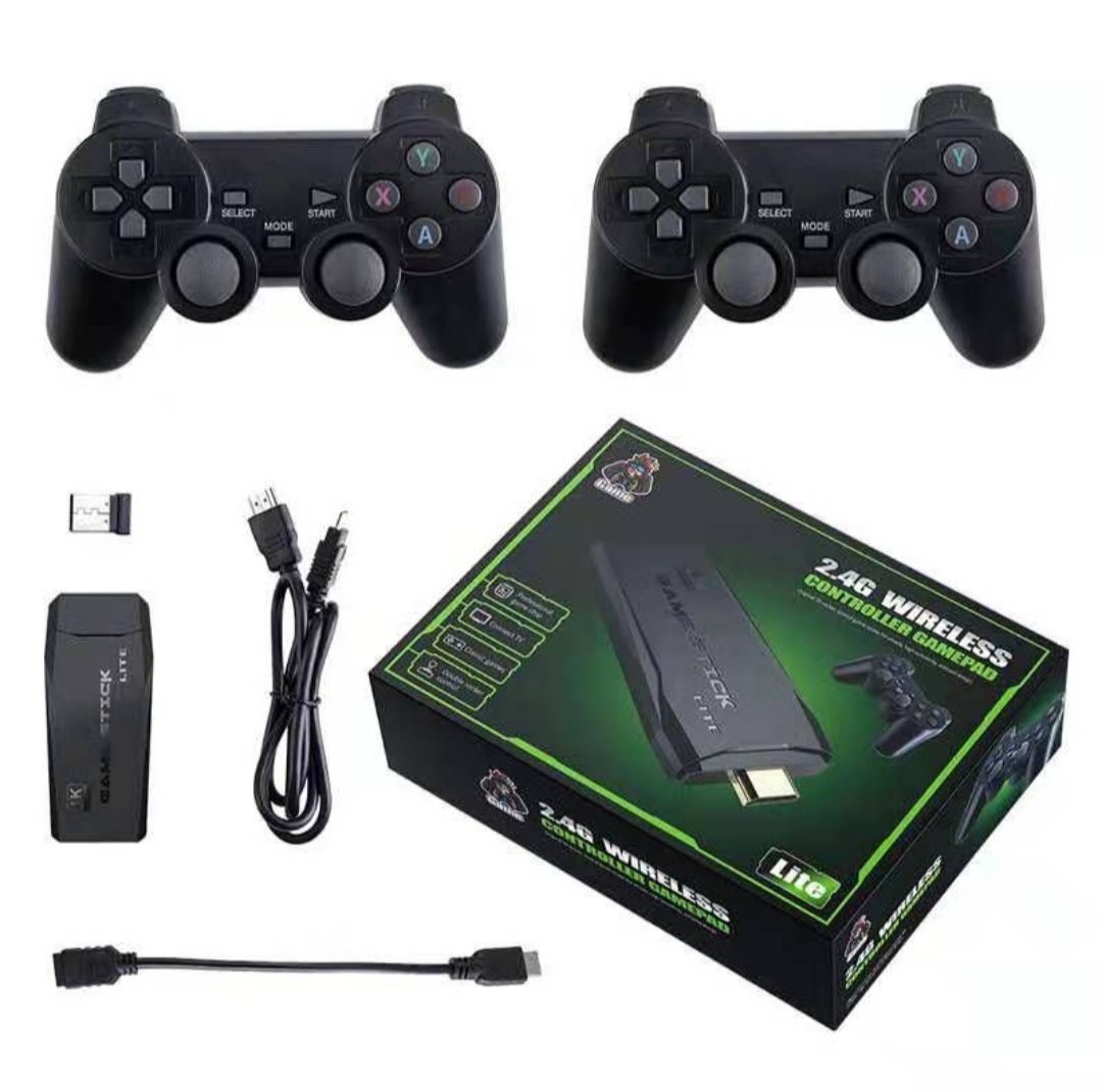HD Game Stick With Arcade Retro Game 2 x Wireless Controllers