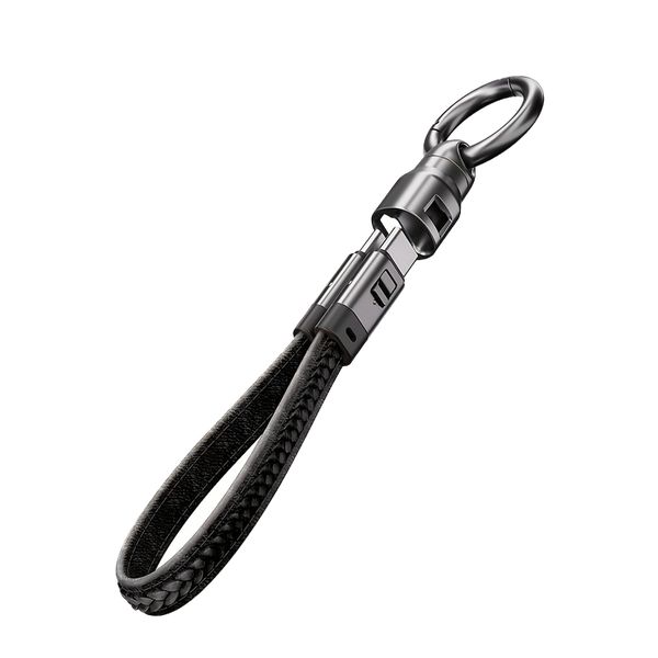 240W Keychain Fast Charging Cable Ultraflex Microfiber Type-C To C