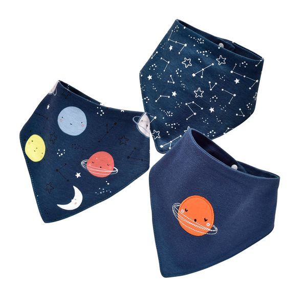 iKids Baby Bibs 3 Pack - Space