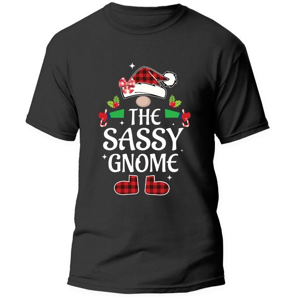 Christmas Printed T-Shirt - The Sassy Gnome