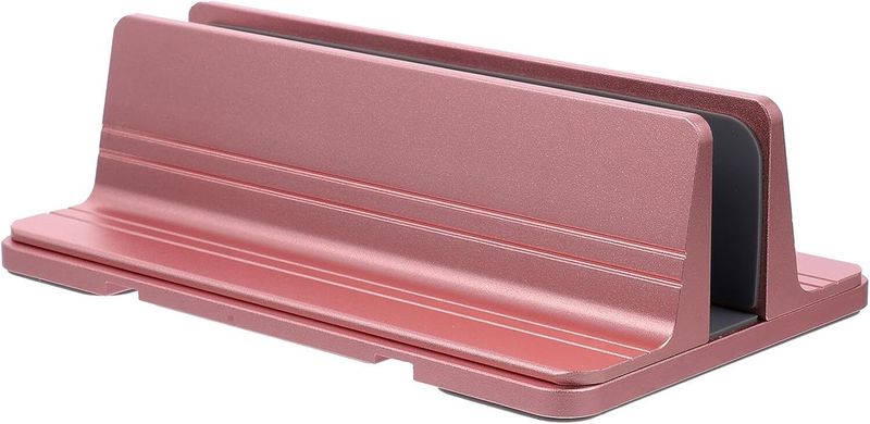 Aluminum Laptop Vertical Stand With Cooling Ventilation, Desktop Holder
