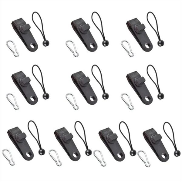 Tarp Clips Heavy Duty Lock Grip Tarp Clamps with Ball Bungee Cords Strong T