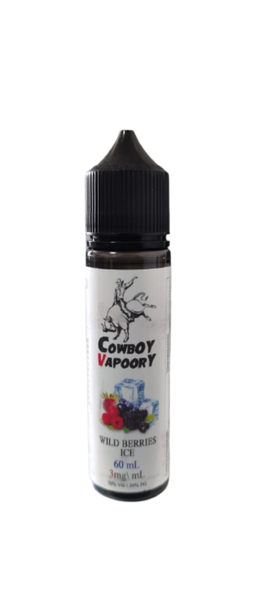 Cowboy Vapoory Vape Juice / E-liquid 60ml 3mg - Wild Berries Ice