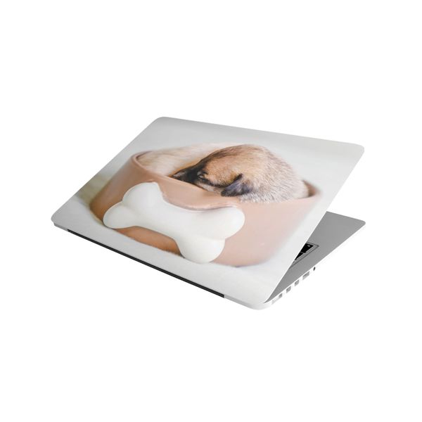 Laptop Skin/Sticker - Puppy In Bowl