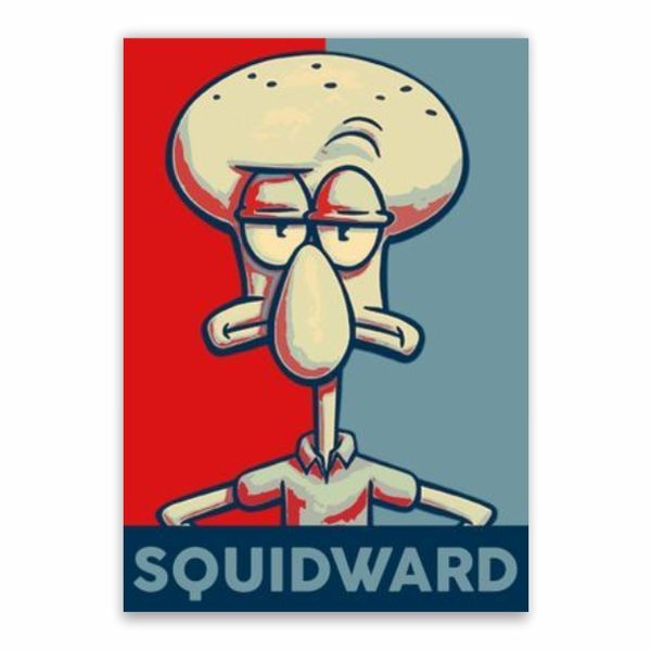Squidward Pop Art Poster - A1