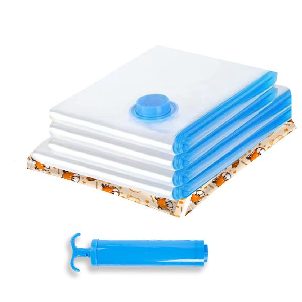 Vacuum Compression Bags - With 1 vacuum pump-6 PCS