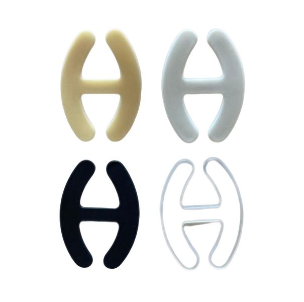 4-Piece Multicolour Bra Strap Clips - Invisible Anti-Slip Strap Holders